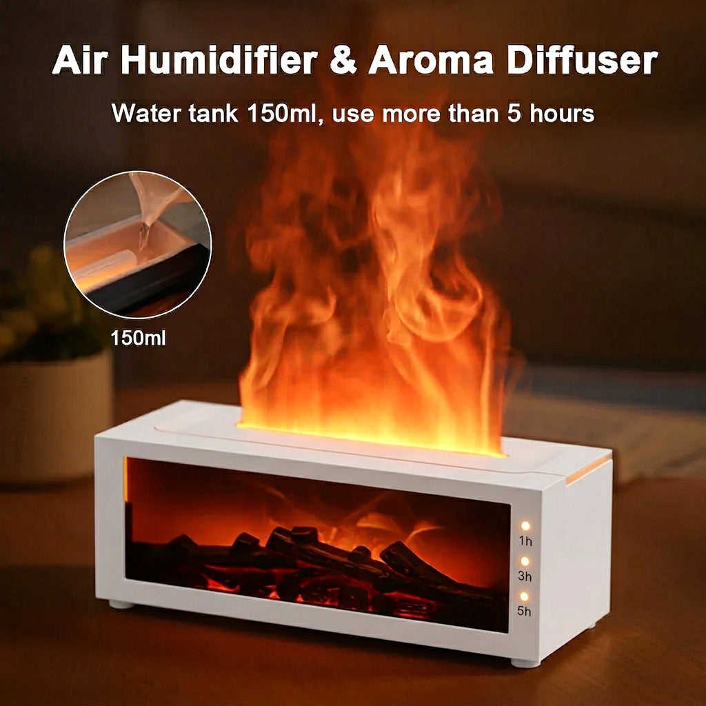 Lumina™ FlameGlow RGB Humidifier & Aroma Diffuser